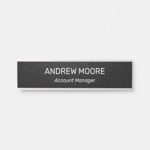 Placa de Porta de Escritório Moderna Profissional