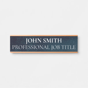 Placa de Porta de Escritório Profissional Moderna