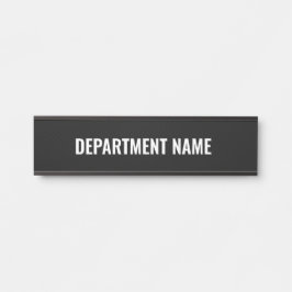 Placa De Porta Department Name 