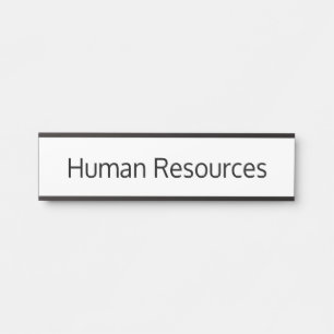 Placa de Porta do Escritório de Recursos Humanos