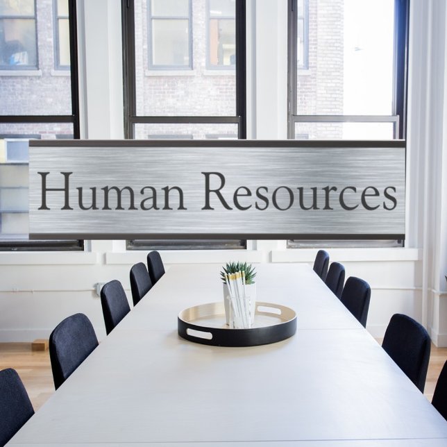 Placa de porta do escritório de recursos humanos c (Criador carregado)