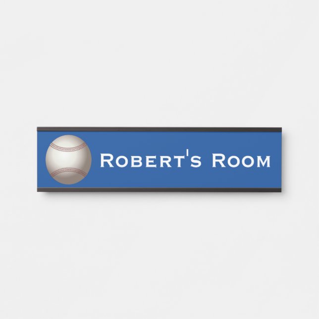Placa de Porta do Quarto de Criança de Esportes de (Frente)