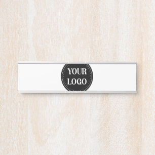 Placa De Porta elegante, moderno, refinado e editável.