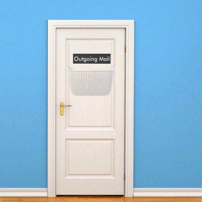 Placa De Porta Email de Saída Preto (Criador carregado)