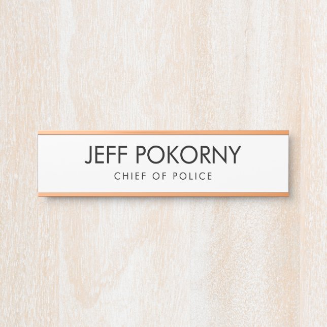 Placa De Porta Empresa Personalizada Profissional (Frente)