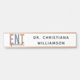 Placa De Porta Especialista em ENT Doctor ENT Personalizado