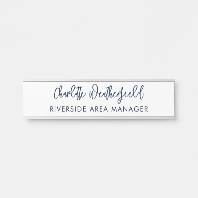 Placa De Porta Funcionarios de pessoal da empresa de script minim (Frente)