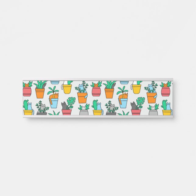 Placa De Porta Gatos nos pântanos (Frente)