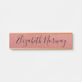 Placa De Porta Glitter