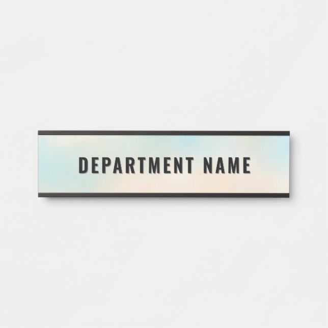 Placa De Porta Gradiente de Trendência Simples Nome da Porta do D (Frente)