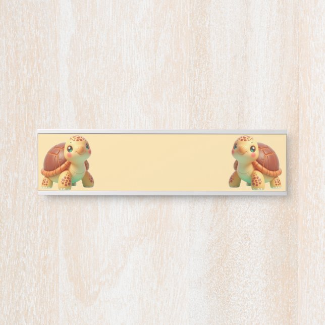 Placa De Porta Lento mas Crescente (Frente)