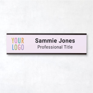 Placa De Porta Lilac Purple 2x8 Hanging Name Plate for Office