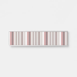 Placa De Porta Listras brancas e brancas