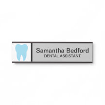 Logotipo de recepção de escritório dentário person