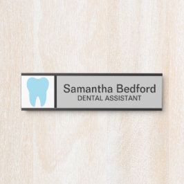Placa De Porta Logotipo de recepção de escritório dentário person