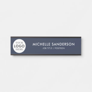 Placa De Porta Logotipo Empresarial Personalizado da Empresa para