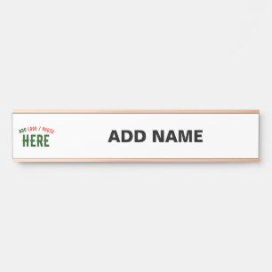 PLACA DE PORTA MARCA VERIFICADA BRANCA PERSONALIZÁVEL MODERNA