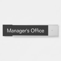 Modelo do Office Black and White Text do Gerenciad