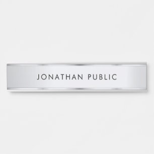Placa De Porta Modelo Minimalista Moderno Elegante Personalizado