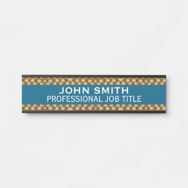 Placa De Porta Modern Professional Office Door Sign (Frente)