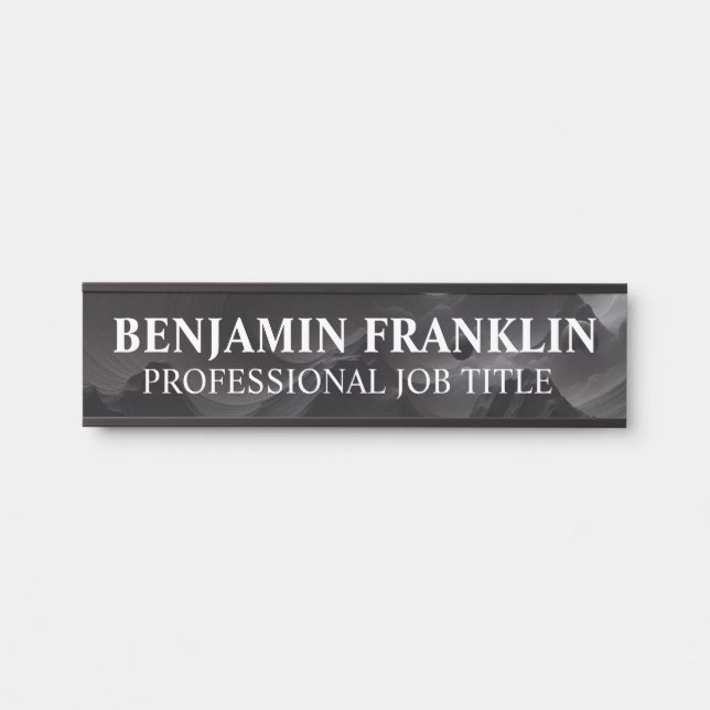 Placa De Porta Modern Professional Office Door Sign (Frente)