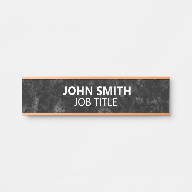 Placa De Porta Modern Professional Office Door Sign (Frente)