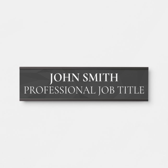 Placa De Porta Modern Professional Office Door Sign (Frente)