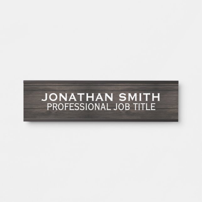 Placa De Porta Modern Professional Office Door Sign (Frente)