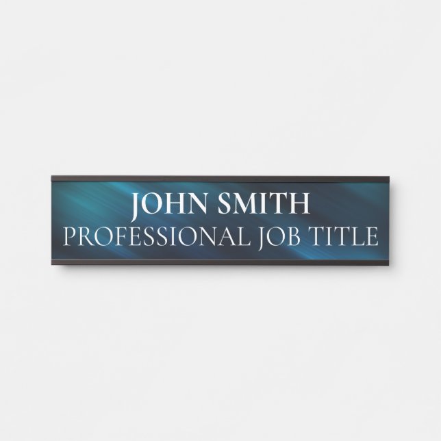 Placa De Porta Modern Professional Office Door Sign (Frente)