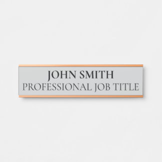 Placa De Porta Modern Professional Office Door Sign