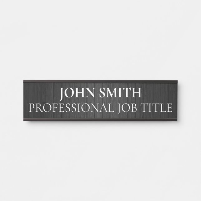 Placa De Porta Modern Professional Office Door Sign (Frente)