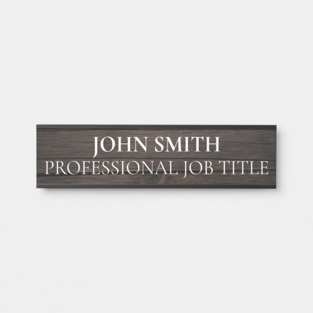 Placa De Porta Modern Professional Office Door Sign (Frente)