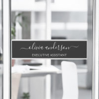 Monograma Elegante Moderno e Branco Negro