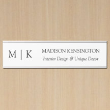Monograma minimalista ou Adicionar logotipo à empr