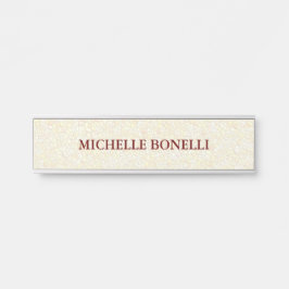 Placa De Porta Mosaico Moderno Mínimo Simples Legível