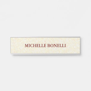 Placa De Porta Mosaico Moderno Mínimo Simples Legível