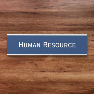 Placa De Porta Nome do Departamento da Sala do Escritório Azul do