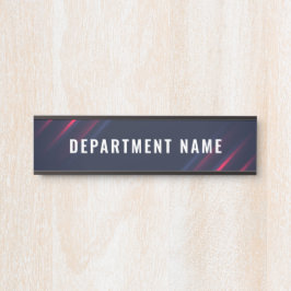 Placa De Porta Nome do Departamento Sinal da Porta