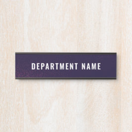 Placa De Porta Nome do Departamento Sinal da Porta