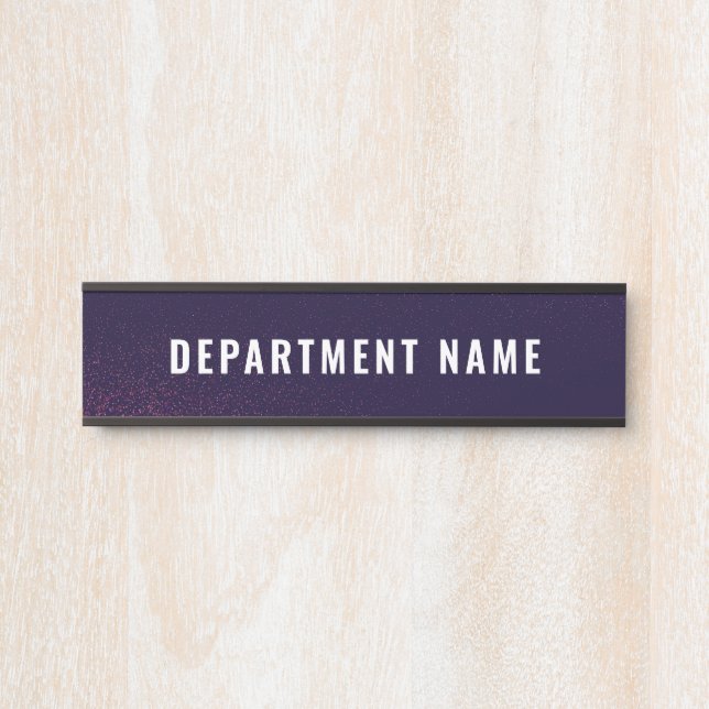 Placa De Porta Nome do Departamento Sinal da Porta (Frente)