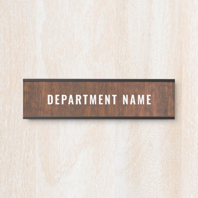 Placa De Porta Nome do Departamento Sinal da Porta (Frente)