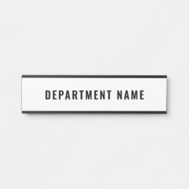 Placa De Porta Nome do Departamento Sinal da Porta