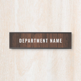 Placa De Porta Nome do Departamento Sinal da Porta