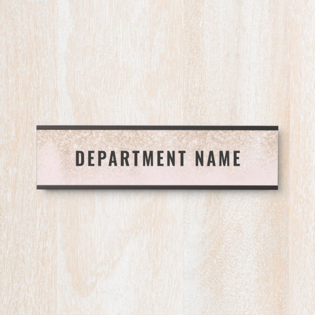Placa De Porta Nome do Departamento Sinal da Porta (Frente)