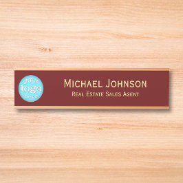 Placa De Porta Nome do logotipo do Professional Adicionar Nome Co