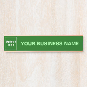 Placa De Porta Nome e logotipo da empresa em manobras longas e ve