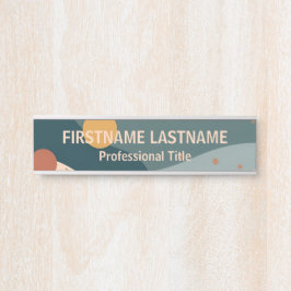 Placa De Porta Nome Personalizado do Boho