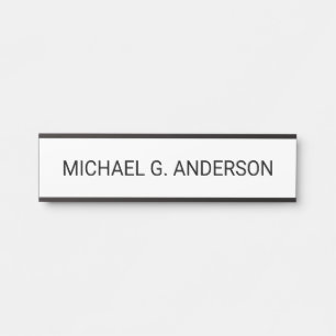 Placa De Porta Nome Personalizado Profissional