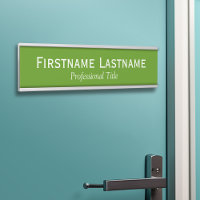 Nome Verde e Branco e Título Profissional