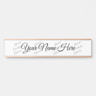 Placa De Porta Novos Itens Personalizáveis